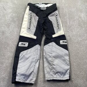 Slippery Men Black Grey Motocross Pants Size 34 Motorcycle Riding Gear